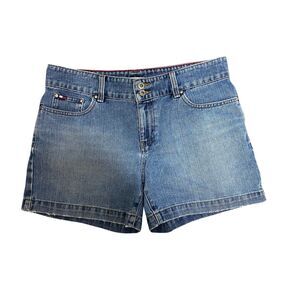 Vintage Tommy Hilfiger Denim Jean Shorts Size 3 100% Cotton Women’s 33” Waist